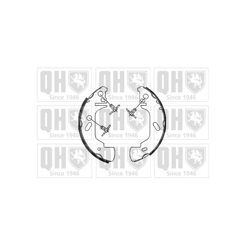 Jeu de mâchoires de frein QUINTON HAZELL BS921