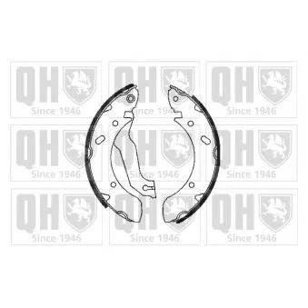 Jeu de mâchoires de frein QUINTON HAZELL BS924