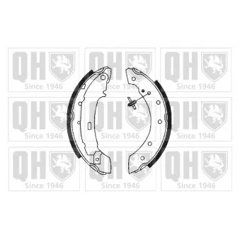 Jeu de mâchoires de frein QUINTON HAZELL BS927