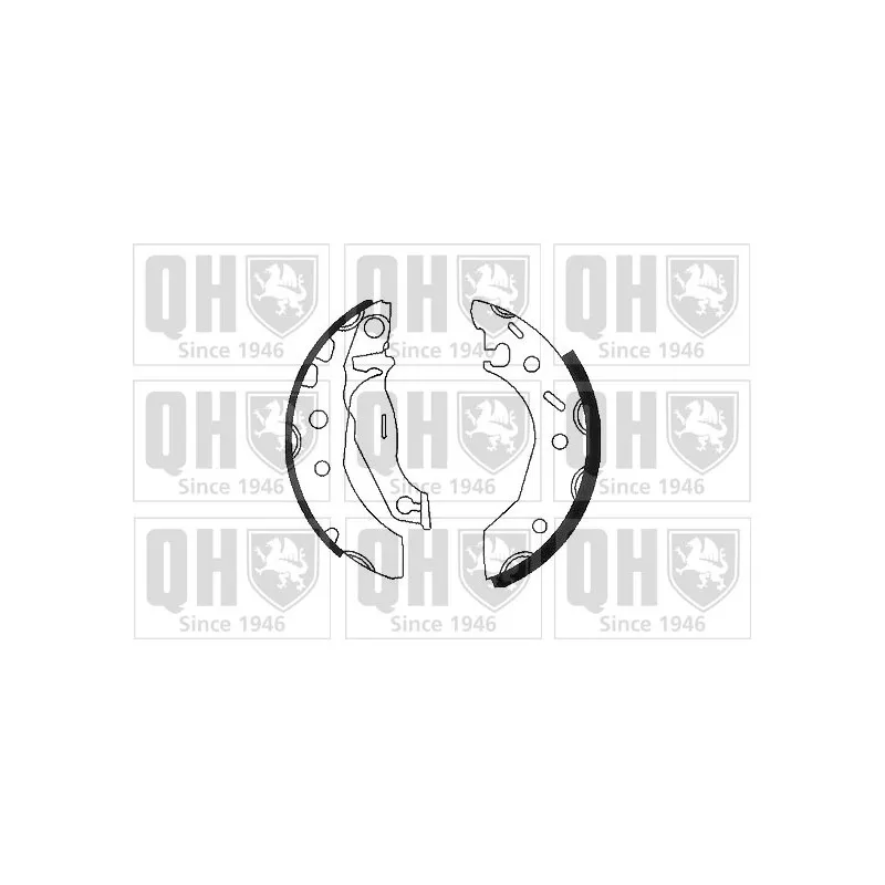 Jeu de mâchoires de frein QUINTON HAZELL BS933