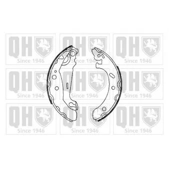 Jeu de mâchoires de frein QUINTON HAZELL BS934