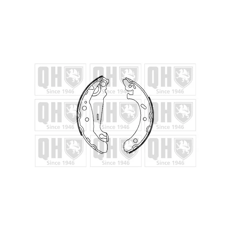 Jeu de mâchoires de frein QUINTON HAZELL BS934