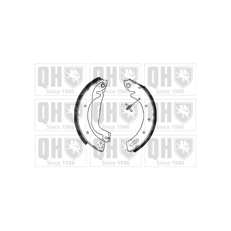 Jeu de mâchoires de frein QUINTON HAZELL BS953
