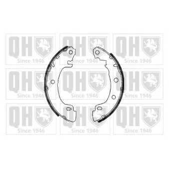 Jeu de mâchoires de frein QUINTON HAZELL BS960