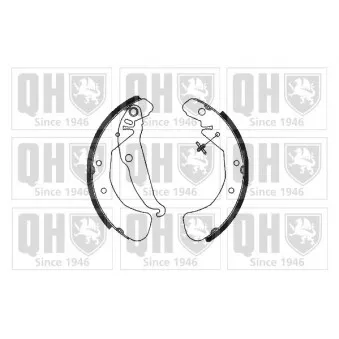 Jeu de mâchoires de frein QUINTON HAZELL BS961