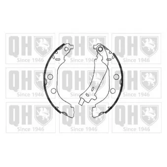 Jeu de mâchoires de frein QUINTON HAZELL BS962