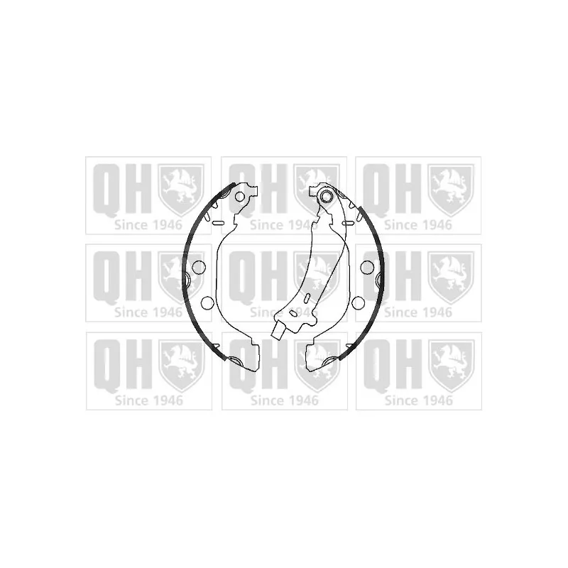 Jeu de mâchoires de frein QUINTON HAZELL BS962