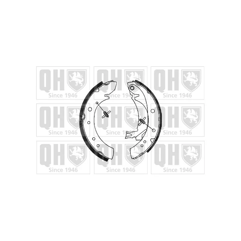 Jeu de mâchoires de frein QUINTON HAZELL BS966