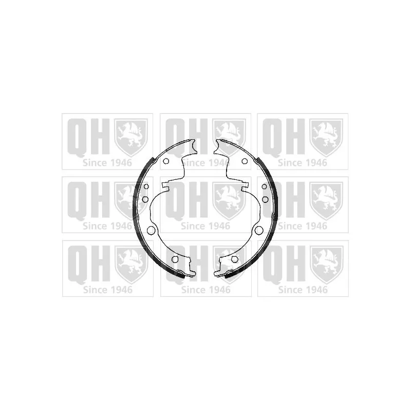Jeu de mâchoires de frein QUINTON HAZELL BS989