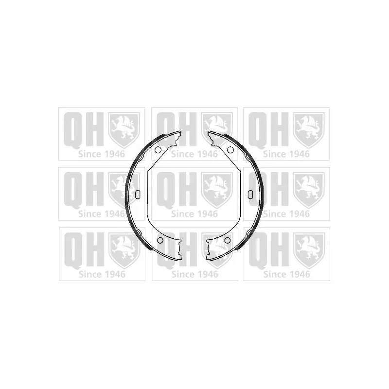 Jeu de mâchoires de frein, frein de stationnement QUINTON HAZELL BS996