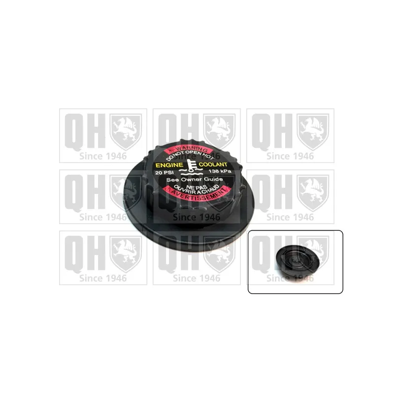 Bouchon, réservoir de liquide de refroidissement QUINTON HAZELL FC551