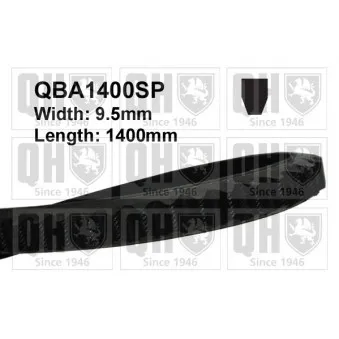 Courroie trapézoïdale QUINTON HAZELL QBA1400SP