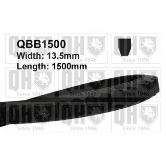 Courroie trapézoïdale QUINTON HAZELL QBB1500