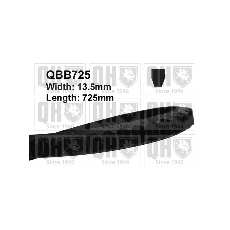 Courroie trapézoïdale QUINTON HAZELL QBB725