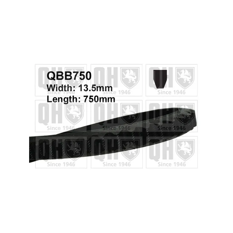 Courroie trapézoïdale QUINTON HAZELL QBB750