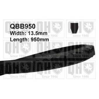 Courroie trapézoïdale QUINTON HAZELL QBB950