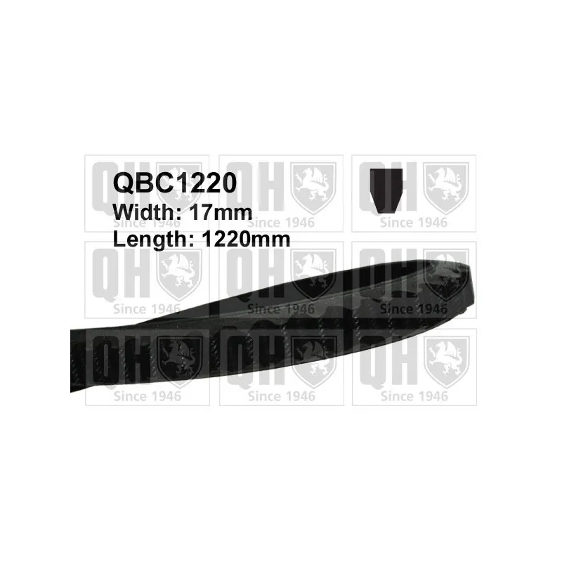 Courroie trapézoïdale QUINTON HAZELL QBC1220
