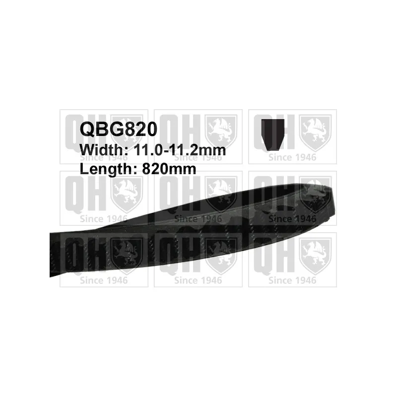 Courroie trapézoïdale QUINTON HAZELL QBG820