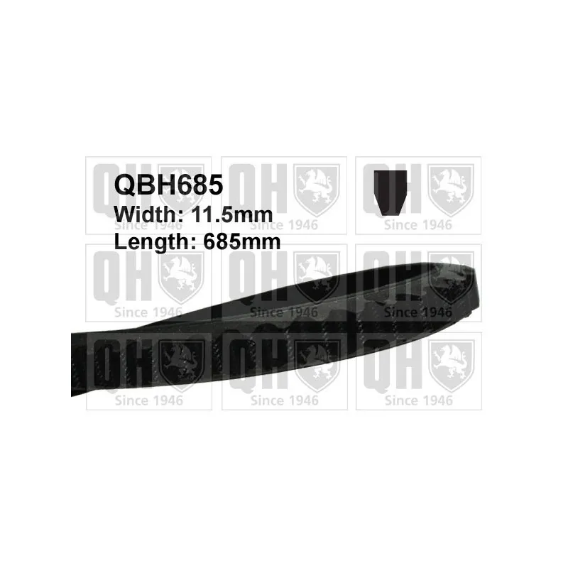 Courroie trapézoïdale QUINTON HAZELL QBH685