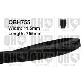 Courroie trapézoïdale QUINTON HAZELL QBH755