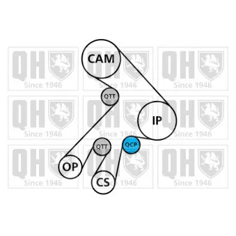 Kit de distribution QUINTON HAZELL QBK593