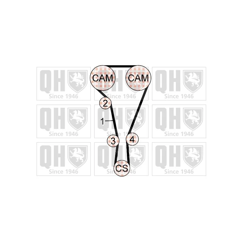 Kit de distribution QUINTON HAZELL QBK743