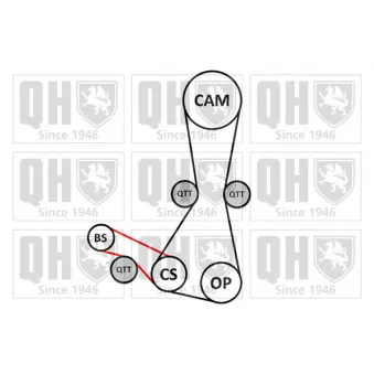 Kit de distribution QUINTON HAZELL QBK909
