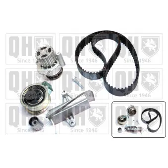 Pompe à eau + kit de courroie de distribution QUINTON HAZELL QBPK8140