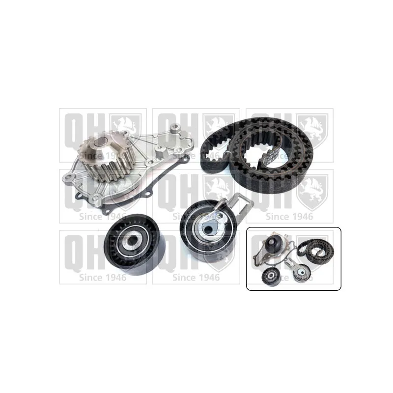 Pompe à eau + kit de courroie de distribution QUINTON HAZELL QBPK9350