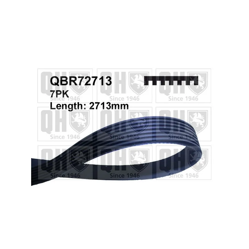 Courroie trapézoïdale à nervures QUINTON HAZELL QBR72713