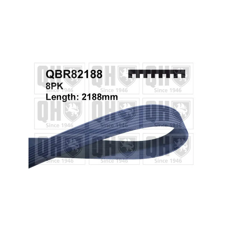 Courroie trapézoïdale à nervures QUINTON HAZELL QBR82188