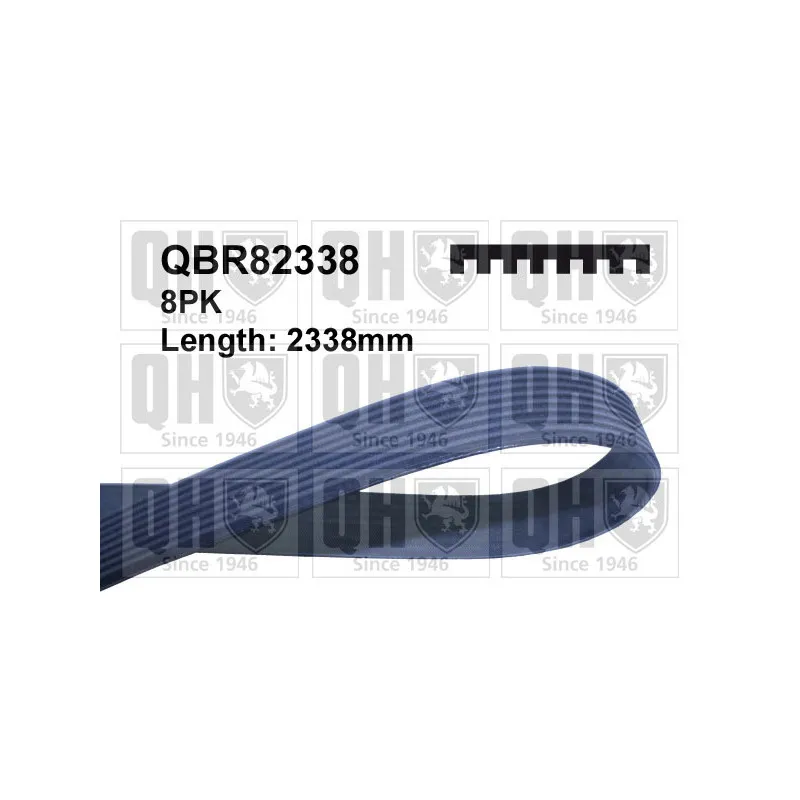 Courroie trapézoïdale à nervures QUINTON HAZELL QBR82338