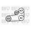 Jeu de courroies trapézoïdales à nervures QUINTON HAZELL QDK108 - Visuel 2