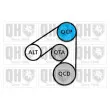 Jeu de courroies trapézoïdales à nervures QUINTON HAZELL QDK118 - Visuel 2