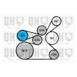 Jeu de courroies trapézoïdales à nervures QUINTON HAZELL QDK148 - Visuel 2