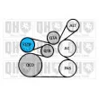 Jeu de courroies trapézoïdales à nervures QUINTON HAZELL QDK149 - Visuel 2