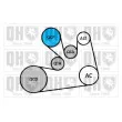Jeu de courroies trapézoïdales à nervures QUINTON HAZELL QDK185 - Visuel 2
