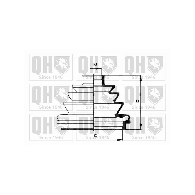 Soufflets de cardan avant QUINTON HAZELL QJB215