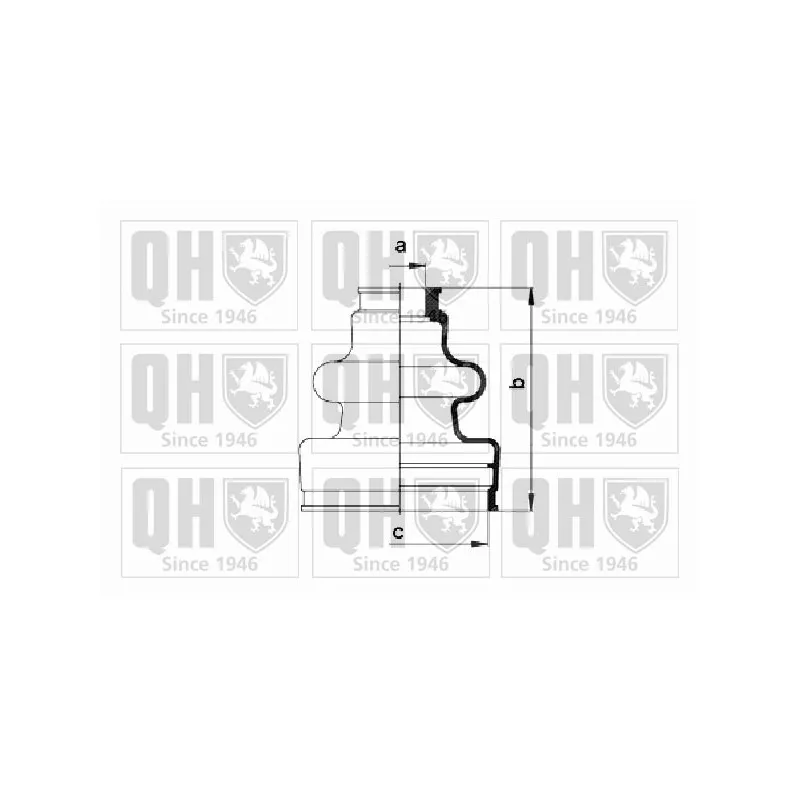 Soufflets de cardan avant QUINTON HAZELL QJB560