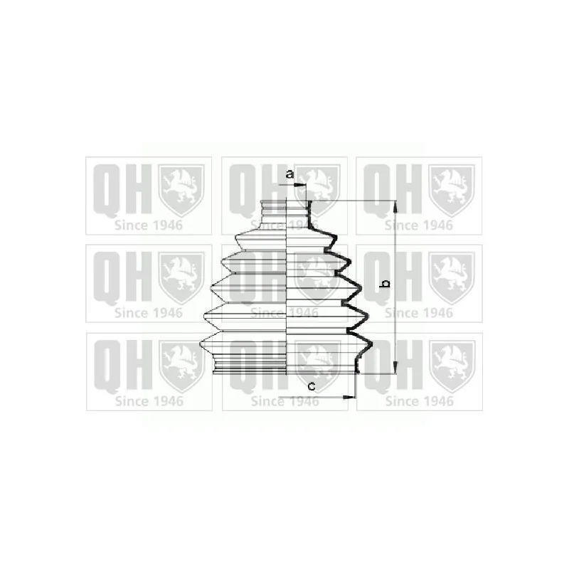 Soufflets de cardan avant QUINTON HAZELL QJB873