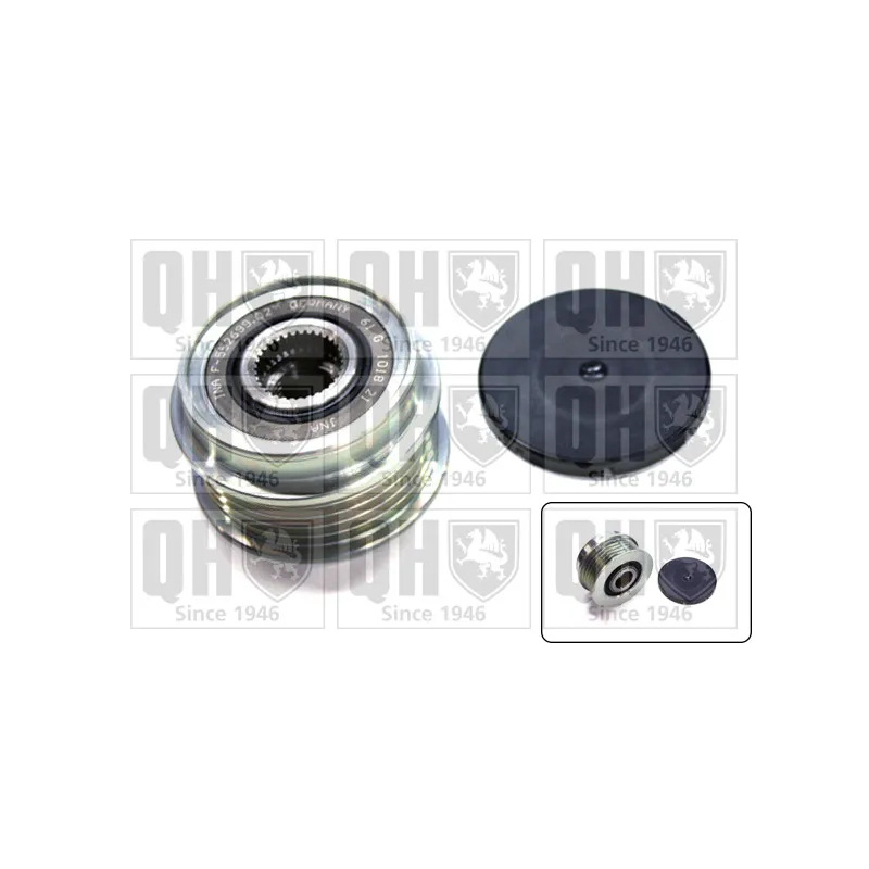 Poulie roue libre, alternateur QUINTON HAZELL QTR100