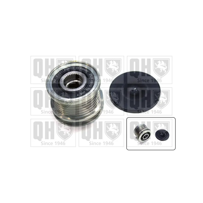 Poulie roue libre, alternateur QUINTON HAZELL QTR116