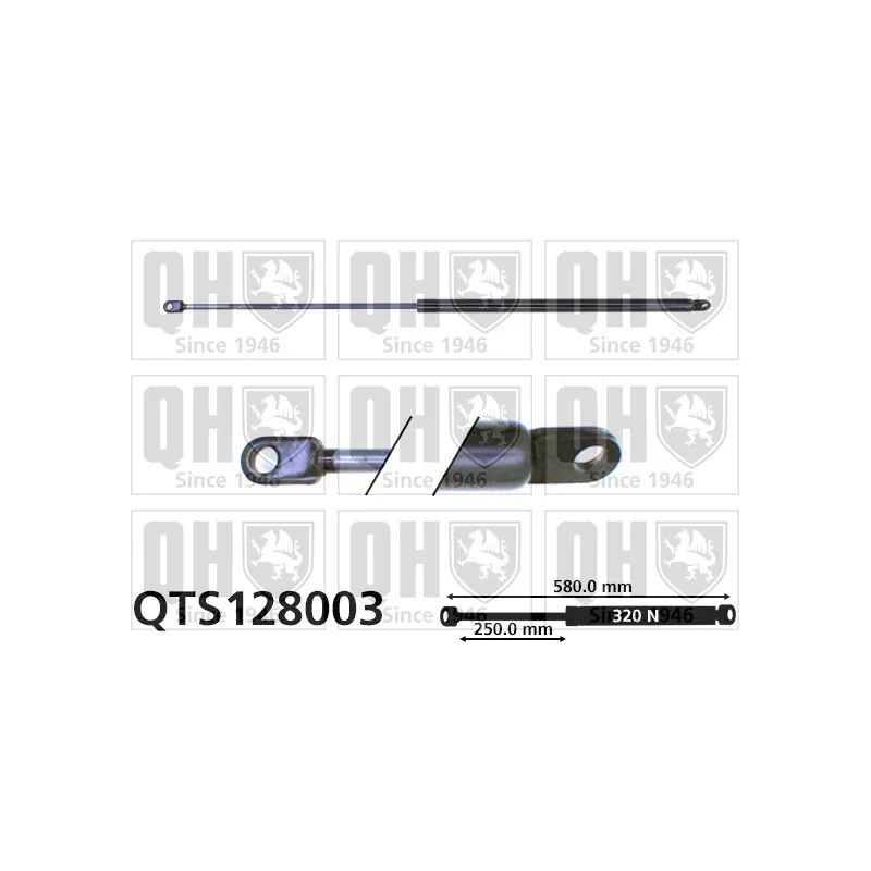 Vérin de hayon, de coffre QUINTON HAZELL QTS128003