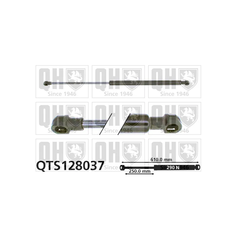 Vérin de hayon, de coffre QUINTON HAZELL QTS128037