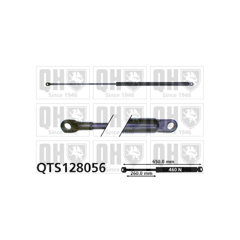 Vérin de hayon, de coffre QUINTON HAZELL QTS128056