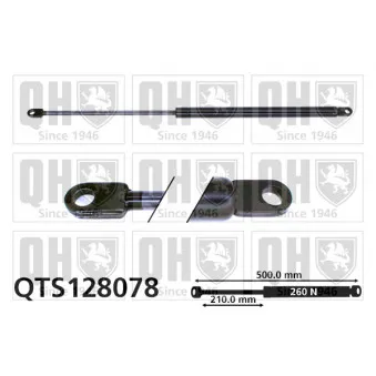 Vérin, capot-moteur QUINTON HAZELL QTS128078