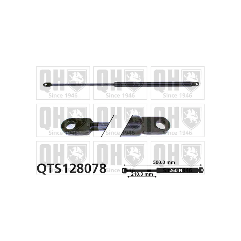 Vérin, capot-moteur QUINTON HAZELL QTS128078