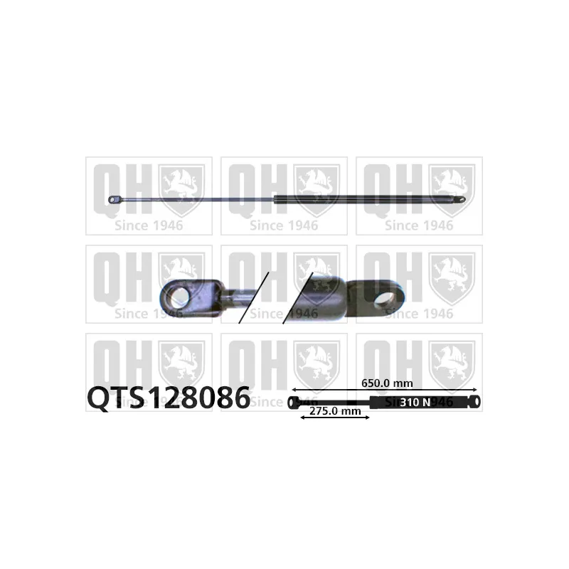 Vérin de hayon, de coffre QUINTON HAZELL QTS128086