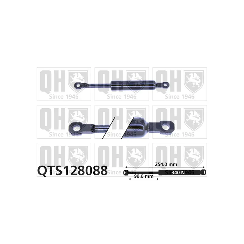 Vérin de hayon, de coffre QUINTON HAZELL QTS128088