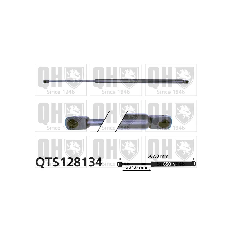 Vérin de hayon, de coffre QUINTON HAZELL QTS128134